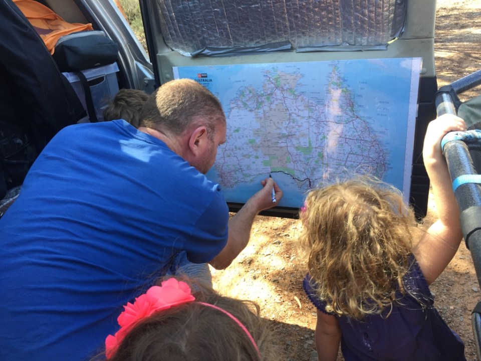 Map update crossing the Nullarbor