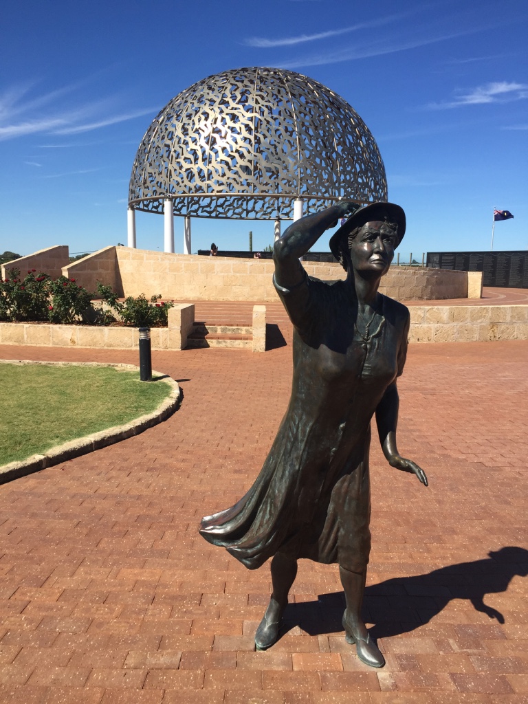 The lady waiting - dressed in the 1940's period clothing