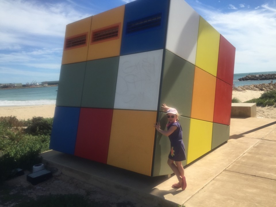 Holly having a go too.