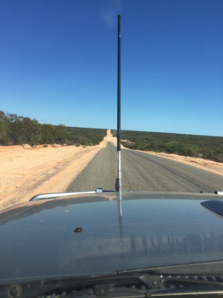 The road out to the steep point camp grounds.