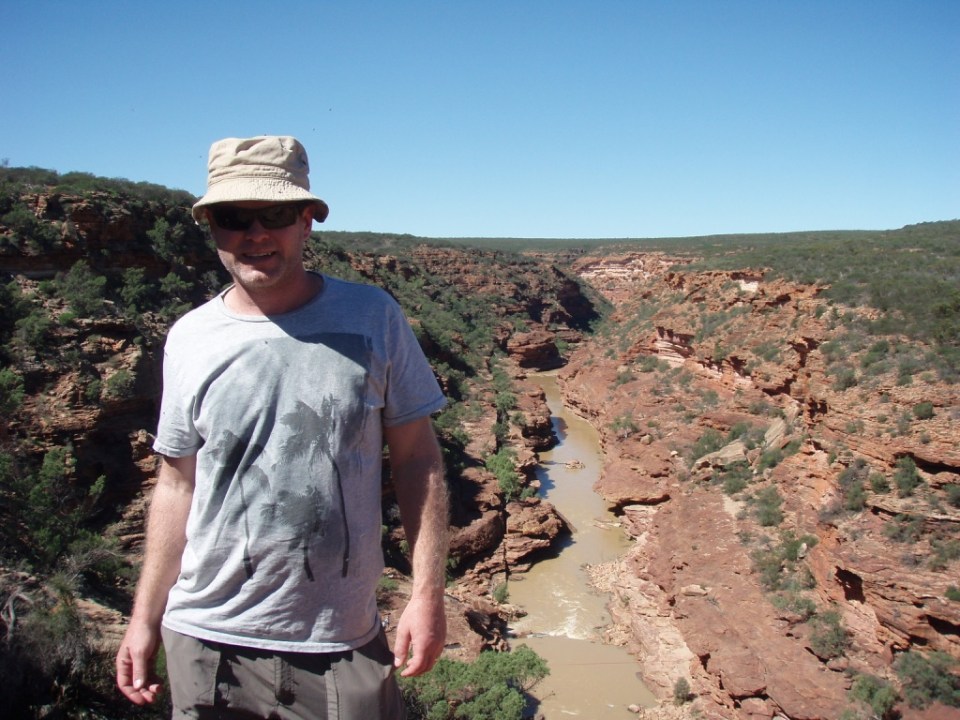 Murchison river up at the Zbend spectacular - although mudding water from the rain.
