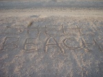 This was also written on the beach