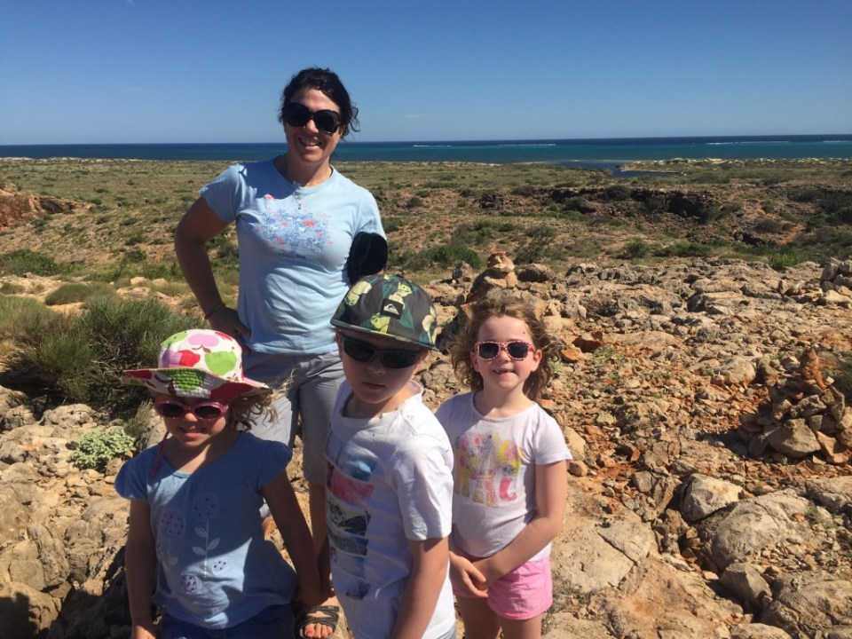 View with the ocean in the back ground