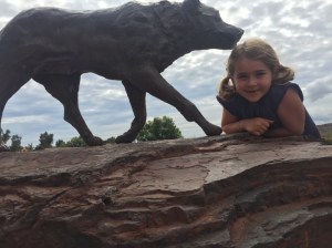 Holly with the Red Dog