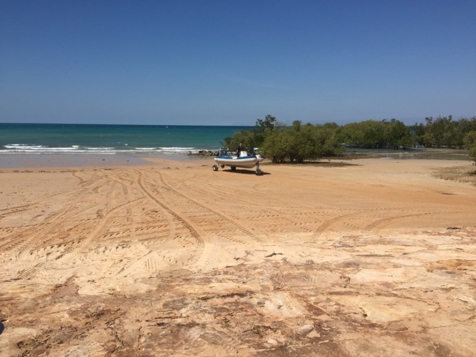 Cool Boat with wheels drove itself out of the water!
