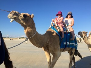 Holly and I on the camel 