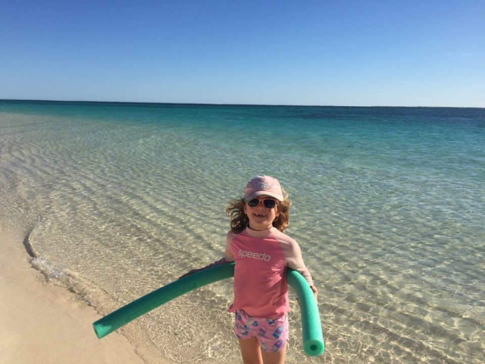 Turquoise Bay ready to snorkel