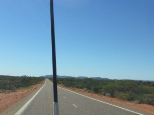 Mountains coming into view on the road