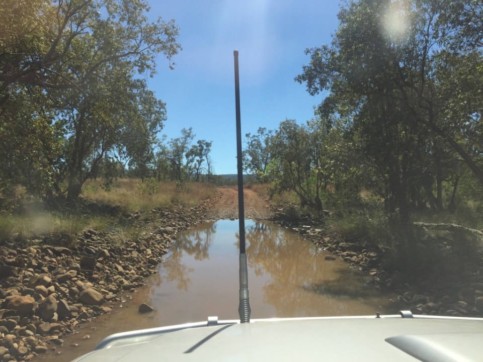 one of many creek crossings into Mt Hart