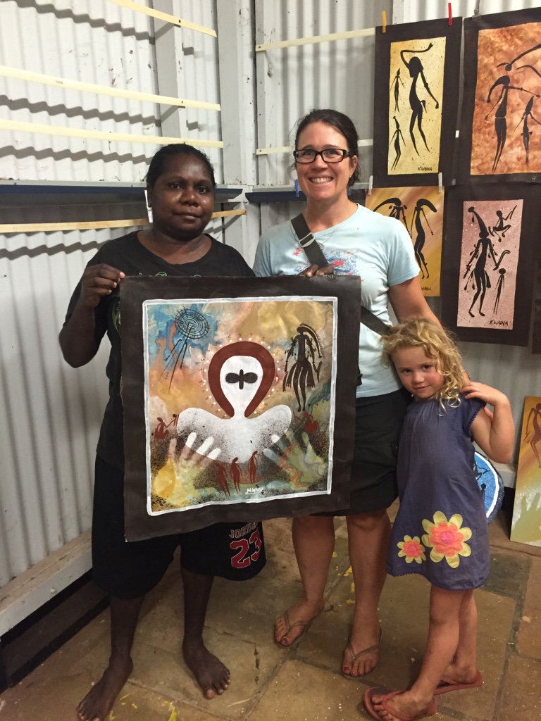 My painting with the artist