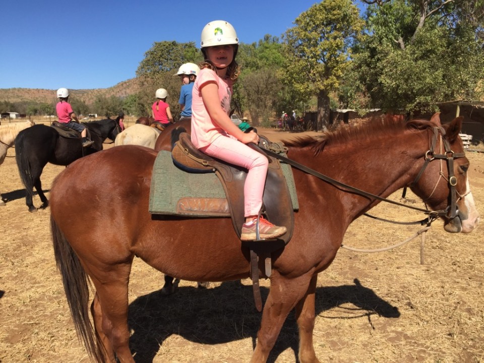 Birthday Girl on her horse