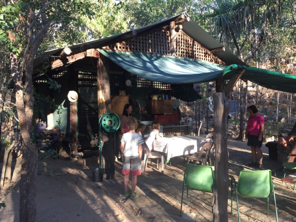The camp hosts hut and reception at Bachsten Camp