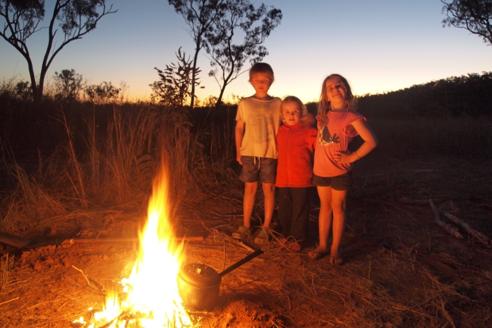 Campfire at Karls Lagoon - a camp all to our selves!