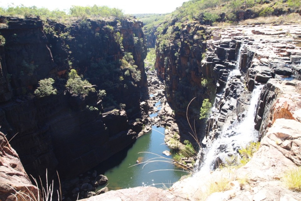 View out of Big Mertens Gorge