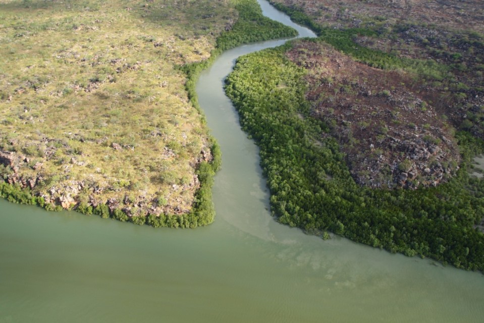 Deep river views out across the horizon