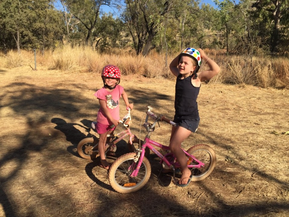 Girls on bikes