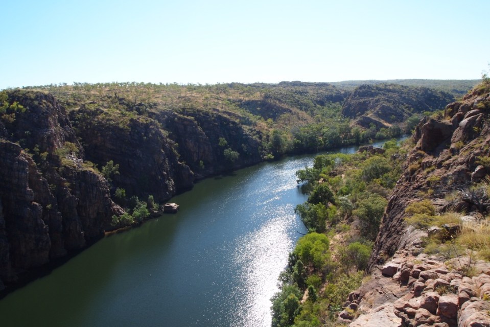 The view down Katherine Gorge