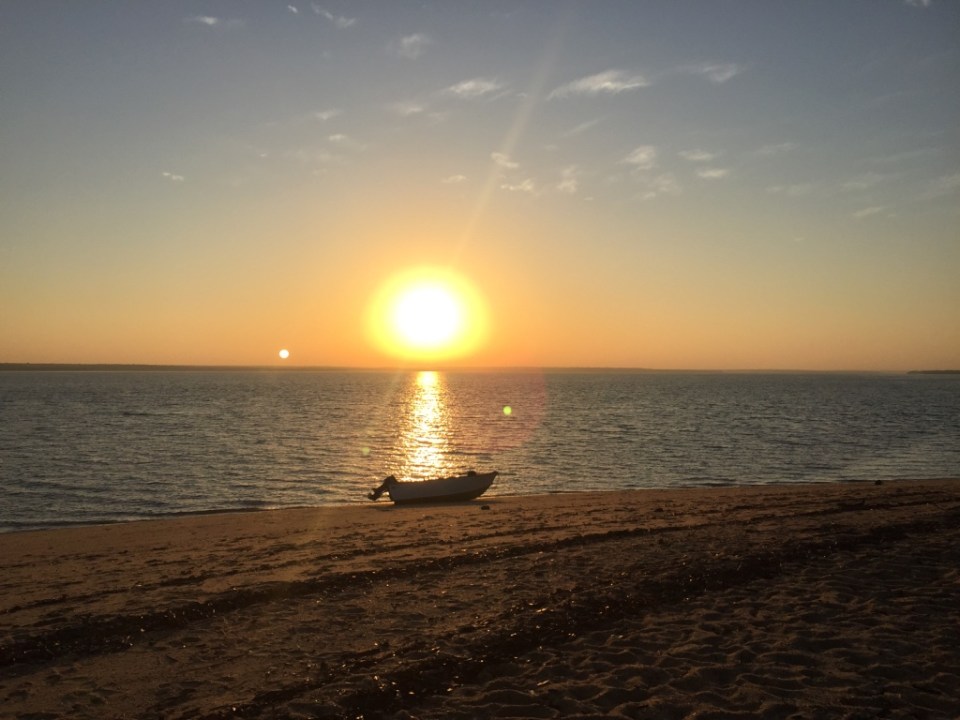 Sunrise over the beach