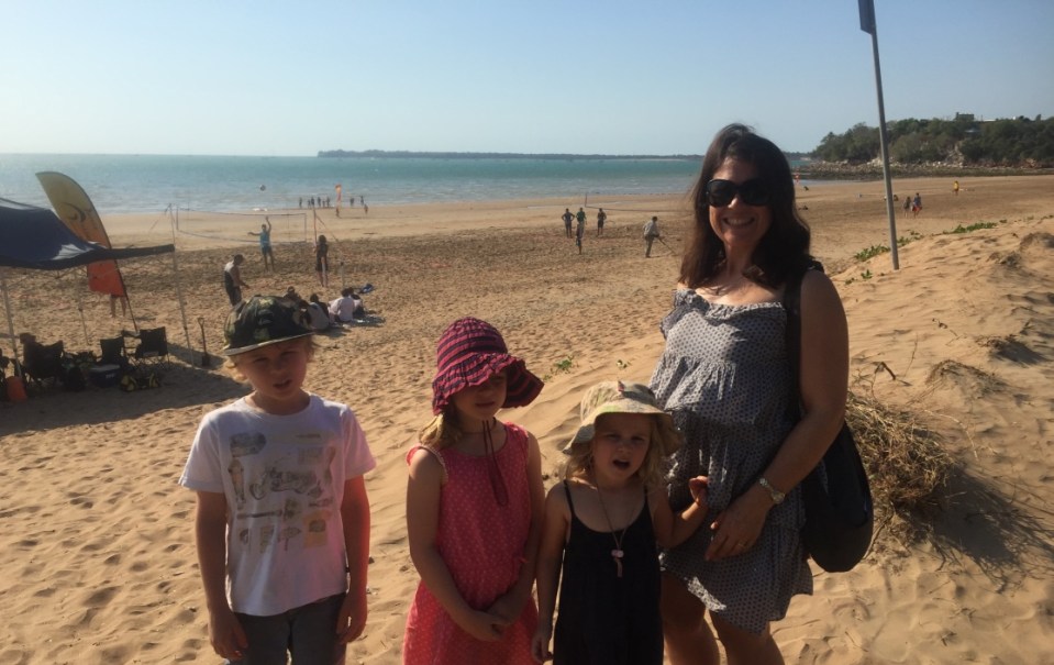 Arriving at Mindil Beach