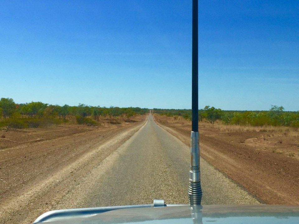 The road out of Mataranka