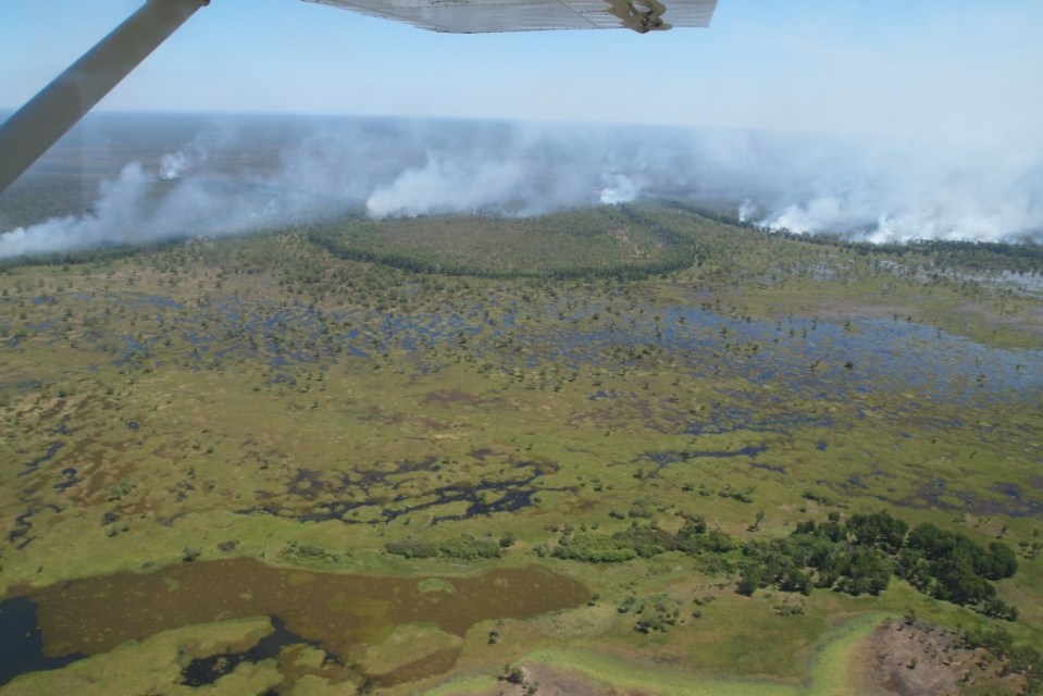 Burning off in Arnhem Land